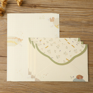 Bán buôn tinh tế dễ thương mèo đặt phong bì nhỏ phong cách phương Tây Nhỏ văn phòng phẩm văn phòng phẩm sáng tạo đẹp Nhật Bản A5 Graffiti - Product Image 6