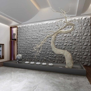 Panneaux muraux 3D en PVC modernes, imperméables et ignifuges avec design <span class=keywords><strong>graphique</strong></span> pour la décoration intérieure commerciale et domestique - Product Image 3