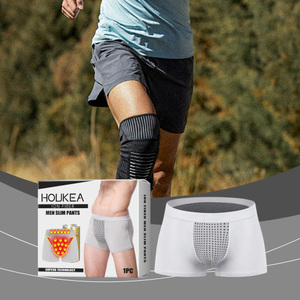 Boxer Acolchado Moldeador Para Hombre | Tela Coolon De Secado Rápido, Color Gris | Talla M