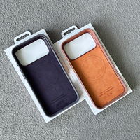 Coques de Téléphone en Cuir Techwoven Tendance JOYPORODO L163 pour iPhone 15 16 17 Pro Max, Housse Arrière Magnétique Luxe