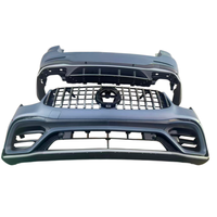 Cocok untuk Mercedes-Benz GLC W253 Upgrade Bumper Depan Lengkap, Grille dan Penyangga untuk GLC63 AMG