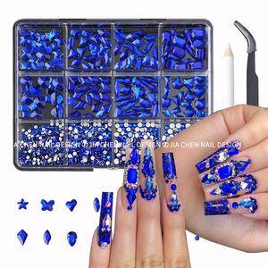 Sang Trọng Pha Lê Móng Tay Nghệ Thuật Charms Pha Lê Móng Tay Nghệ Thuật Rhinestone Kit Với Các Công Cụ Phẳng Trở Lại Móng Tay Nghệ Thuật Kim Cương - Product Image 3