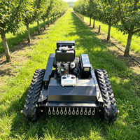 Tondeuse robot chenillée télécommandée diesel 550 mm DIY RC professionnelle 4 temps CE EPA pour broyage d'herbe