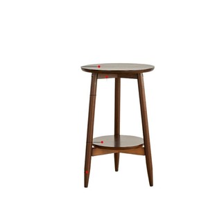 Bona <b>Gold</b> Square Solid Wood <b>Side</b> <b>Table</b> Small <b>Round</b> Durable For Sofa Bedside Balcony Mini Corner Use - Product Image 5