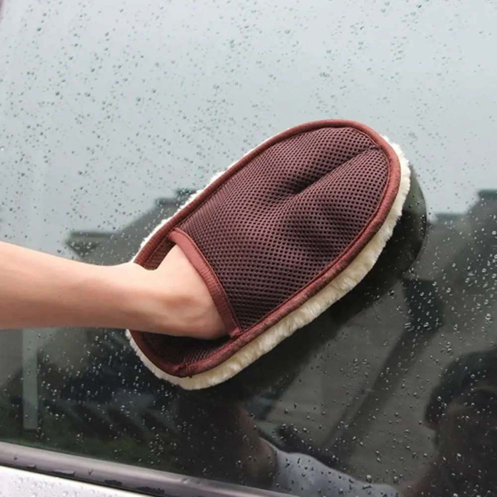 Araba yıkama temizleme malzemeleri eldiven oto aksesuarları mikrofiber araba temizlik bezi