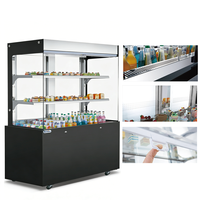 Pendingin Minuman Tegak Hemat Energi dengan Lampu LED untuk Bar