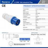 Prise industrielle Nuoqiya 220V 3 broches IP44 étanche en laiton 16A
