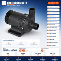 Fabricant de pompes submersibles ZKSJ, 24V 12V 48V 13500L/H 10M, pompe submersible CC sans balais à commande de vitesse PWM