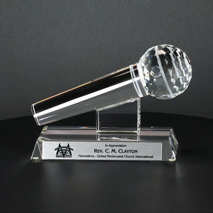 Tinh thể Micro giải thưởng cúp để nhận ra những người tuyệt vời âm nhạc cúp ca sĩ vô địch thủy tinh Acrylic cúp - Product Image 2
