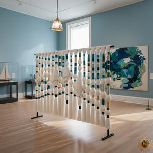 Tapiz Boho Chic Hecho a Mano, Bola Esférica de Macramé, Arte de Pared de Burbujas, Decoración de Pared para Sala de Estar, Decoraciones de Pared para el Hogar de Lujo - Product Image 3