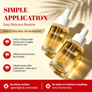 Gotas Autobronceadoras Personalizables de 30 ml, Suero Vegano Orgánico con Escualano, Ácido Hialurónico y DHA, Aceite Autobronceador Facial, Suavizante con Aloe, para Piel Amarillenta - Product Image 6