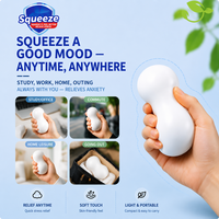 TONGXIN Kawaii 12 pièces Savon Squishy TPR Croustillant à Remontée Lente, Jouet Anti-Stress Amusant pour le Bain, Objets de Collection de Bureau, Cadeau Fidget OEM