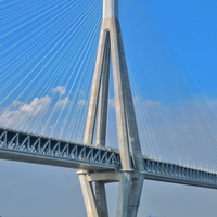 Puente de Estructura de Acero Multiusos, Arco de Celosía Moderno Personalizado para Ferrocarril, Carretera y Pasarela