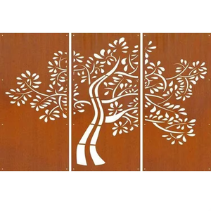 Divisores de Habitaciones Modernos de Acero Corten con Patrón Decorativo Resistente al Agua - Product Image 1