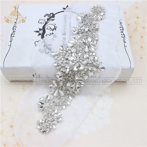 LG880เพชรลูกปัดชุดราตรีแต่งงาน Rhinestone Applique สำหรับเสื้อผ้า - Product Image 3
