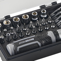 Ensemble de 30 outils à cliquet durables avec mallette rigide, personnalisable OEM, embouts inclus, tournevis à cliquet, douilles et têtes de tournevis