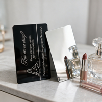 Tarjeta Magnética de Plástico Espejo Personalizada con Superficie Reflectante para Impresión Offset, Impresión UV, Estampado en Caliente y Grabado en Relieve