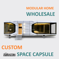 Maison Capsule Spatiale Moderne Préfabriquée Mobile de Luxe pour Glamping, Hôtel, Cabane, Maisonnette Isolée et Étanche – Fabricant