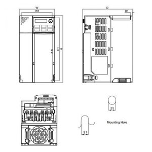 VFD MS300 ซีรีส์ ไดรฟ์ปรับความถี่ VFD13AMS43AFSAA 5.5KW 7.5HP 460VAC 13A ขายดี มีสินค้าในสต็อก - Product Image 5