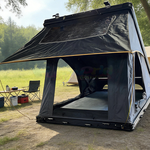 Tiendas de Campaña Triangulares para Techo de Coche, de Gran Venta para Acampar al Aire Libre, Carpas Rígidas de Aluminio para Techo con Escalera - Product Image 6