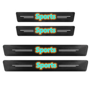 ENSEMBLE personnalisé 3D Logo <span class=keywords><strong>seuil</strong></span> <span class=keywords><strong>de</strong></span> <span class=keywords><strong>porte</strong></span> <span class=keywords><strong>de</strong></span> voiture en Fiber <span class=keywords><strong>de</strong></span> carbone autocollant <span class=keywords><strong>seuil</strong></span> côté anti-rayures Film étanche 60CM 40CM - Product Image 2
