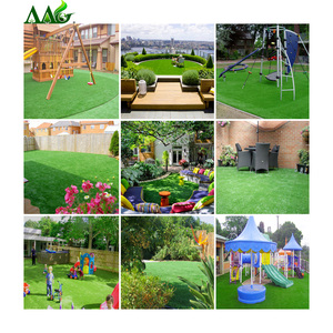 Proveedor dorado chino AAGrass césped sintético Césped Paisajismo césped artificial para jardín - Product Image 4