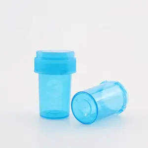 OEM-botella de plástico para pastillas a prueba de niños, frasco de plástico con tapa reversible, 16DR