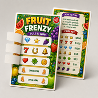 Cartes à gratter personnalisées avec données variables pour tirages au sort, promotions de clubs, événements caritatifs et événements à ouverture rapide