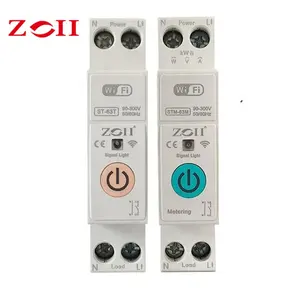 ZOII factory price 63A WIFI Smart Switch smart life Energy Meter Kwh Metering Monitoring Circuit Breaker Timer Relay MCB TUYA