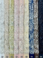 Tissu en dentelle à mailles abstraites florales orné de paillettes, de strass et de perles, avec bordure double festonnée, pour robes de mariée