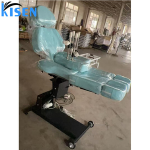 Cama de Belleza Eléctrica de Lujo Kisen con Lámpara LED, Función de Elevación de Piernas y Respaldo Ajustable, Mesa de Masaje para Salón, Bandeja para Pestañas, Cama Facial - Product Image 3
