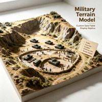 Modèle de table de sable militaire personnalisée