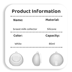 Collecteur <span class=keywords><strong>de</strong></span> lait maternel en silicone manuel facile à utiliser, sans BPA, coque en silicone, 80 ml, pour une protection discrète contre les fuites - Product Image 5