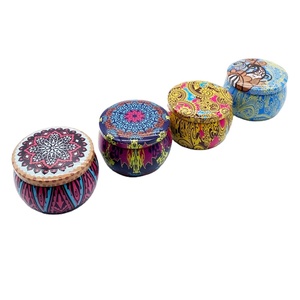 Latas de té personalizadas directas de fábrica, pequeñas, verde, naranja, Pu 'er Rock Tea, lata de lata <span class=keywords><strong>General</strong></span>, lata de vela con caja de tapa - Product Image 6