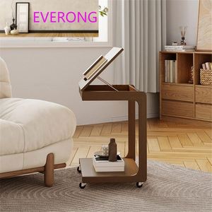 <span class=keywords><strong>Mesa</strong></span> Auxiliar para Sofá <span class=keywords><strong>con</strong></span> <span class=keywords><strong>Ruedas</strong></span> Universales, <span class=keywords><strong>Mesa</strong></span> de Centro de Madera Maciza, <span class=keywords><strong>Mesa</strong></span> Auxiliar Móvil en Forma de C para Sala de Estar, <span class=keywords><strong>Mesa</strong></span> de Centro para Computadora - Product Image 5