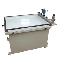 Productos de papel de plástico y vidrio, máquina de serigrafía plana de escritorio manual, máquina de serigrafía de cama al vacío