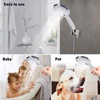 Ensemble de robinetterie de douche de luxe haute pression, pommeau de douche moderne effet pluie, ensemble de robinetterie de douche thermostatique