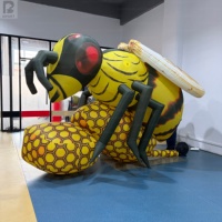 Abeille géante gonflable de dessin animé, abeille géante gonflable, guêpe gonflable pour la publicité
