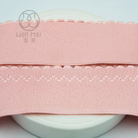 Bande élastique en nylon doux jacquard à bord ondulé, largeur personnalisée, sangle élastique pour soutien-gorge, accessoires de vêtements