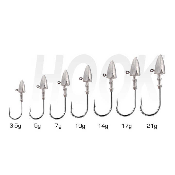 SPRO Fishing Baits, Lures Jig 4/0 3-Piece Jighead Set - 4.8cm, Weights 5g  To 28g - For Pike, Zander Spro Jig 90 Hd