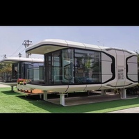 Maison-capsule spatiale de luxe, cabane mobile, prix bas, haute qualité, certifiée CE, garantie 10 ans, étanche, design moderne en acier