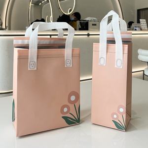 Bolsa Térmica Plegable Baoren para Té con Leche y Pasteles, Aislada, de Tela No Tejida, para Una o Dos Tazas, para Llevar Comida y Dulces - Product Image 3