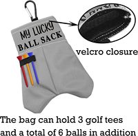 Pochette amusante pour balles de golf Sac de rangement pour balles de golf Lucky Ball Sack