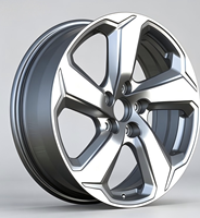 Jantes en alliage forgé sur mesure, 1 pièce, finition usinée couleur bronze, 5 branches, 18, 19, 20, 21 pouces, 5x112, 5x114.3, 5x120 pour voiture de sport