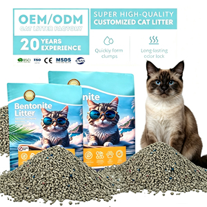 Free Samples Fast Delivery Custom Scent Low Dust Spherical Bentonite Cat Litter Strong Clumping Deodorizing Pet Cat <b>Sand</b> - Product Image 1