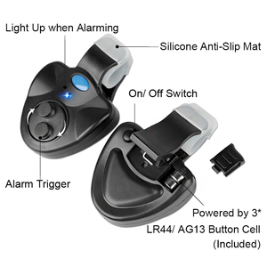 ไฟเตือนการตก<span class=keywords><strong>ปลา</strong></span>แบบ LED อิเล็กทรอนิกส์ พร้อมเสียงเตือนและ<span class=keywords><strong>สั</strong></span>ญญาณเสีย<span class=keywords><strong>ง</strong></span>สำหรับตกปลาตอนกลางคืน - Product Image 3
