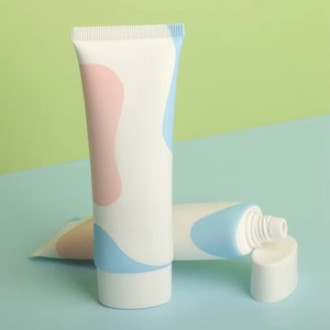 Fabricant en gros vend des emballages cosmétiques, tubes ovales en plastique de 30 ml à 60 ml avec bouchon à vis ovale, impression de logo pour crème pour les mains - Product Image 2
