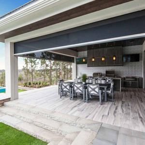 Stores électriques motorisés pour véranda, à glissière verticale, modernes, intégrés à l'extérieur, simples - Product Image 5