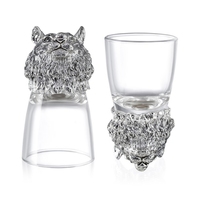 RORO-Verre tigre animal pour la maison, décoration de luxe, cadeaux de mariage pour invités, récipient à bière et vin, produits pour maison intelligente, petit verre à liqueur