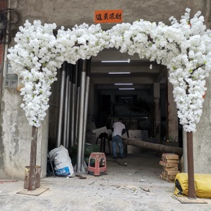 Árbol Artificial de <span class=keywords><strong>flores</strong></span> de cerezo con marco de hierro, decoración de boda hecha a mano - Product Image 5